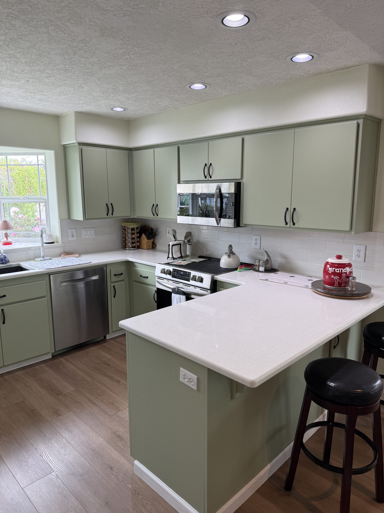 SAGE GREEN KITCHEN · AFTER